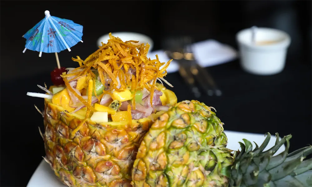 Ceviches exóticos con frutas de temporada poco conocidas