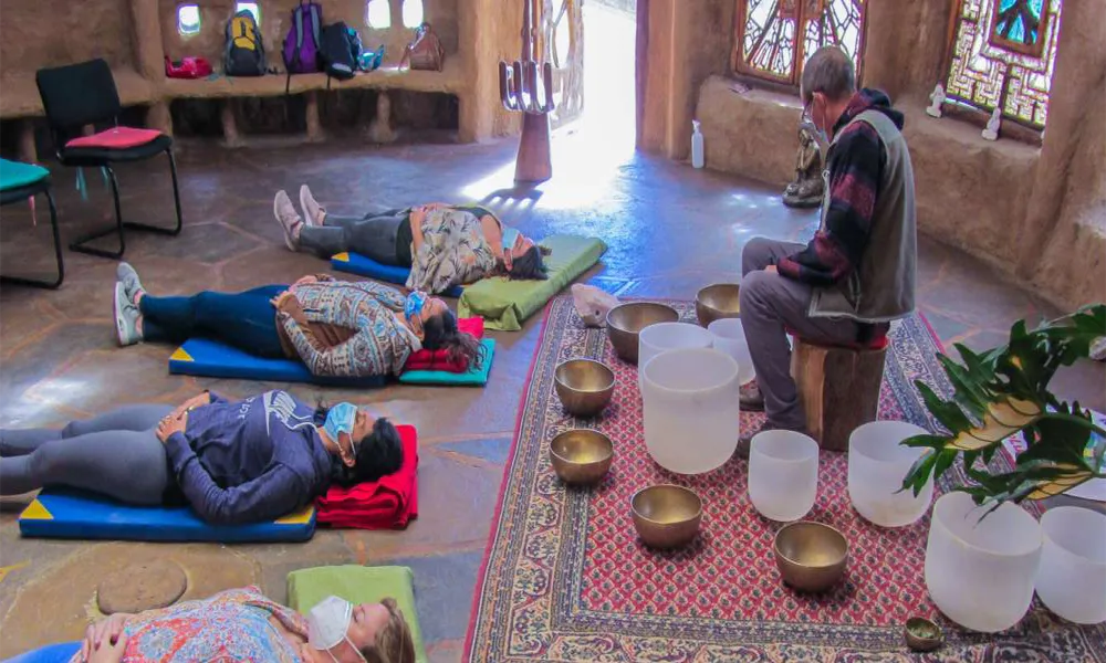 Experiencias con cuencos tibetanos en los Andes