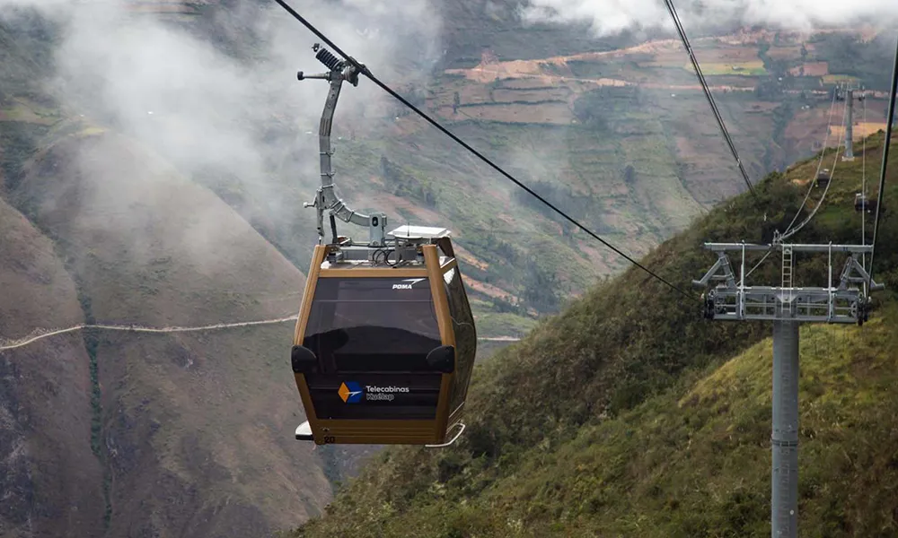 Fortaleza de Kuélap vista desde el teleférico alterno